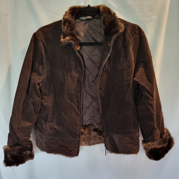 Rampage Outerwear - Brown Zip up Cotton & Nylon Jacket - (L) - Picture 5 of 7